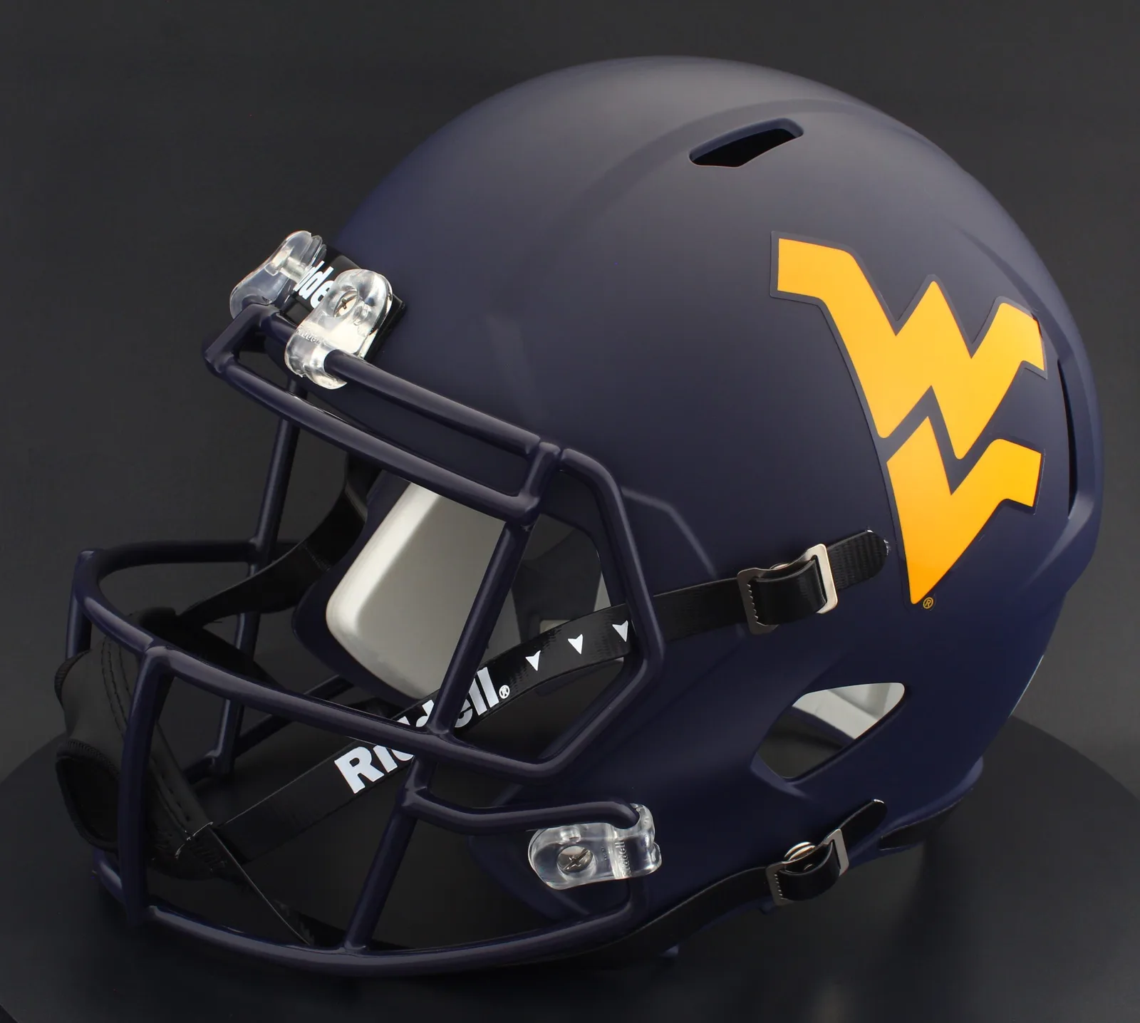 West Virginia Mountaineers Riddell Replica Speed Football Helmet – Navy WV