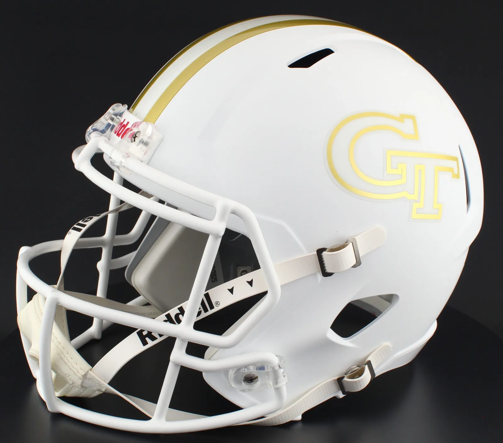Georgia Tech Yellow Jackets Riddell Replica Speed Football Helmet – Flat White
