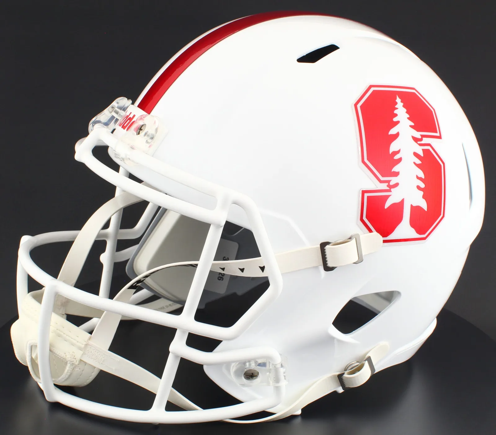 Stanford Cardinal Riddell Replica Speed Football Helmet – White Block “S”