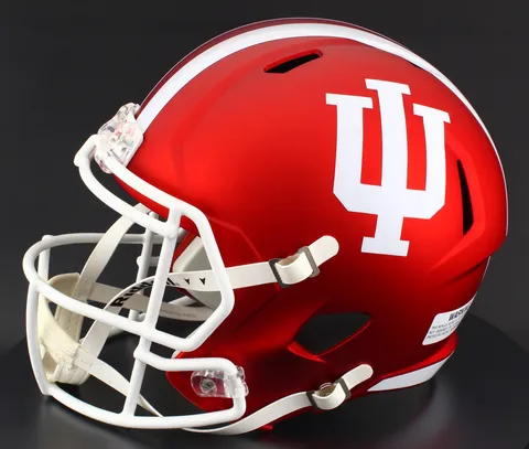 Indiana Hoosiers Riddell Replica Speed Football Helmet – Anodized Crimson