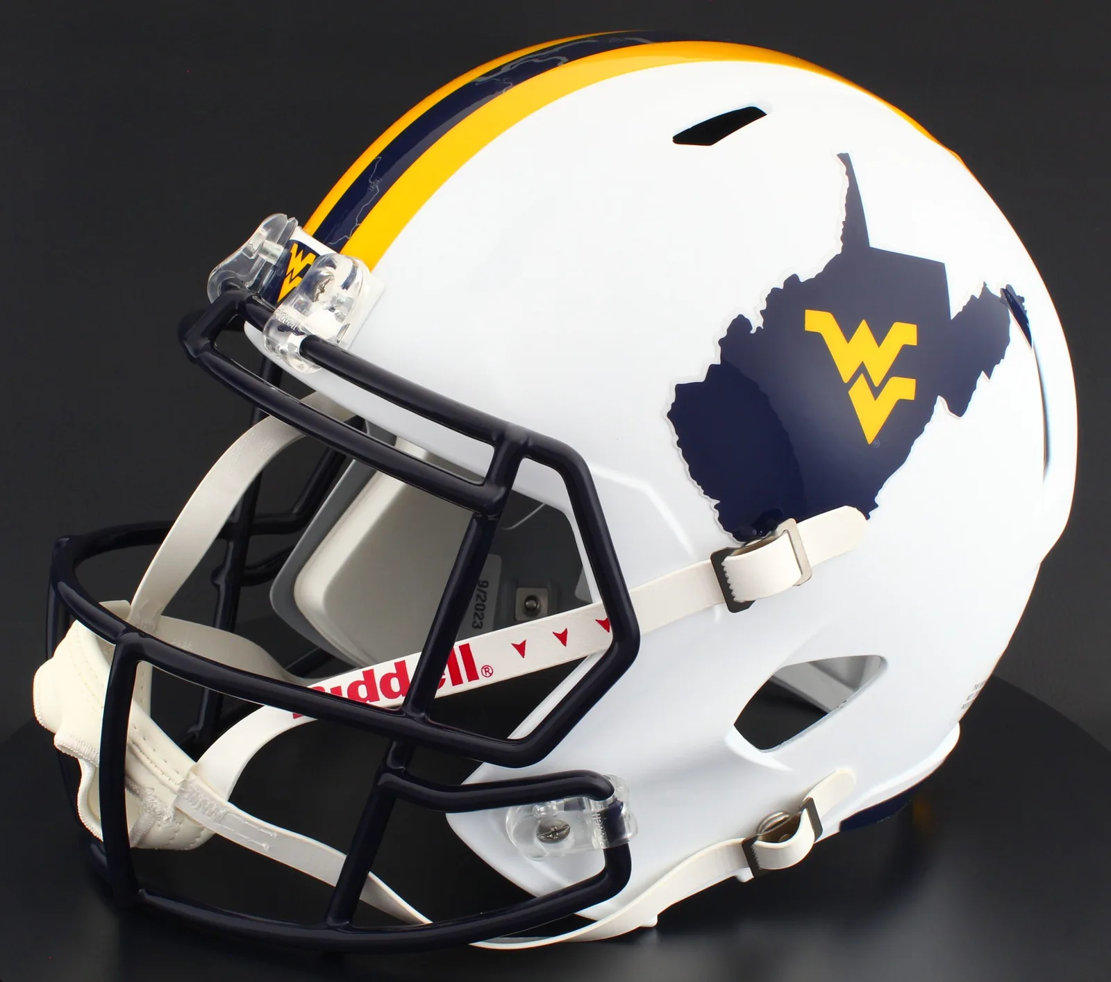 West Virginia Mountaineers Riddell Replica Speed Football Helmet – Backyard Brawl