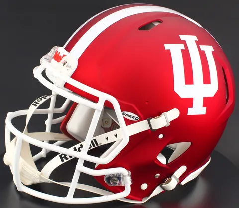 Indiana Hoosiers Riddell Authentic Speed Football Helmet – Anodized Crimson